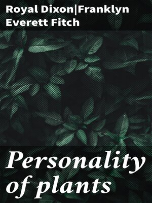 cover image of Personality of plants